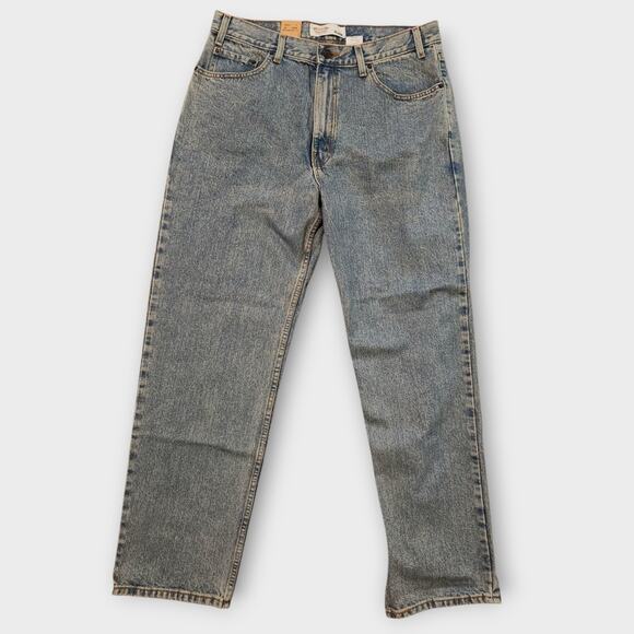 Levi Strauss Signature Jeans Men's Sz 34x31 Tapered Leg Relaxed Fit Med-Wash - Picture 1 of 9